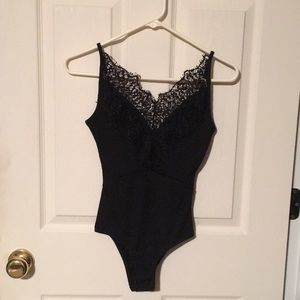 NEW TOP SHOP black lace body suit